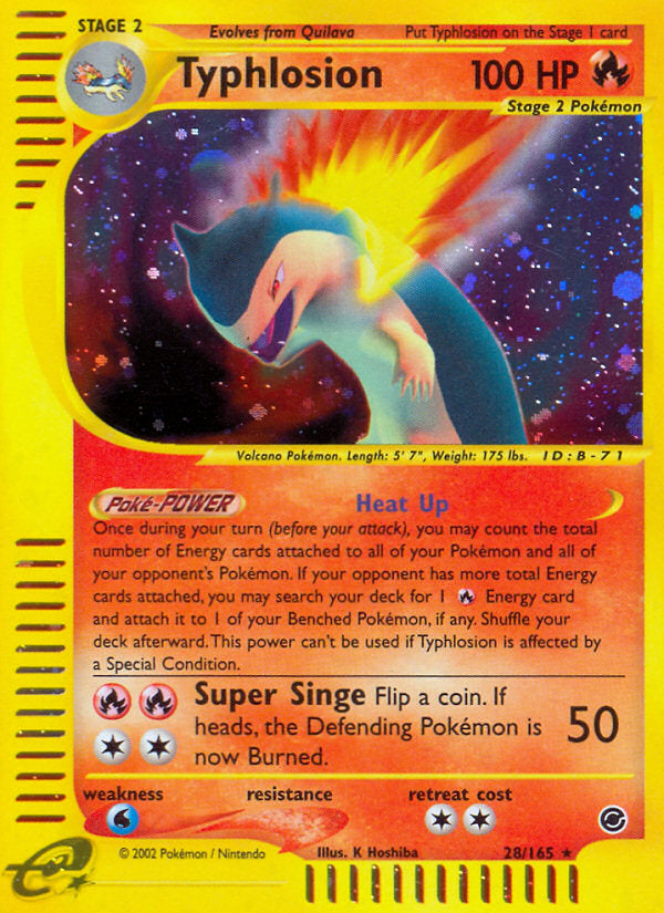 E-Series Expedition Holo Typhlosion #28/165